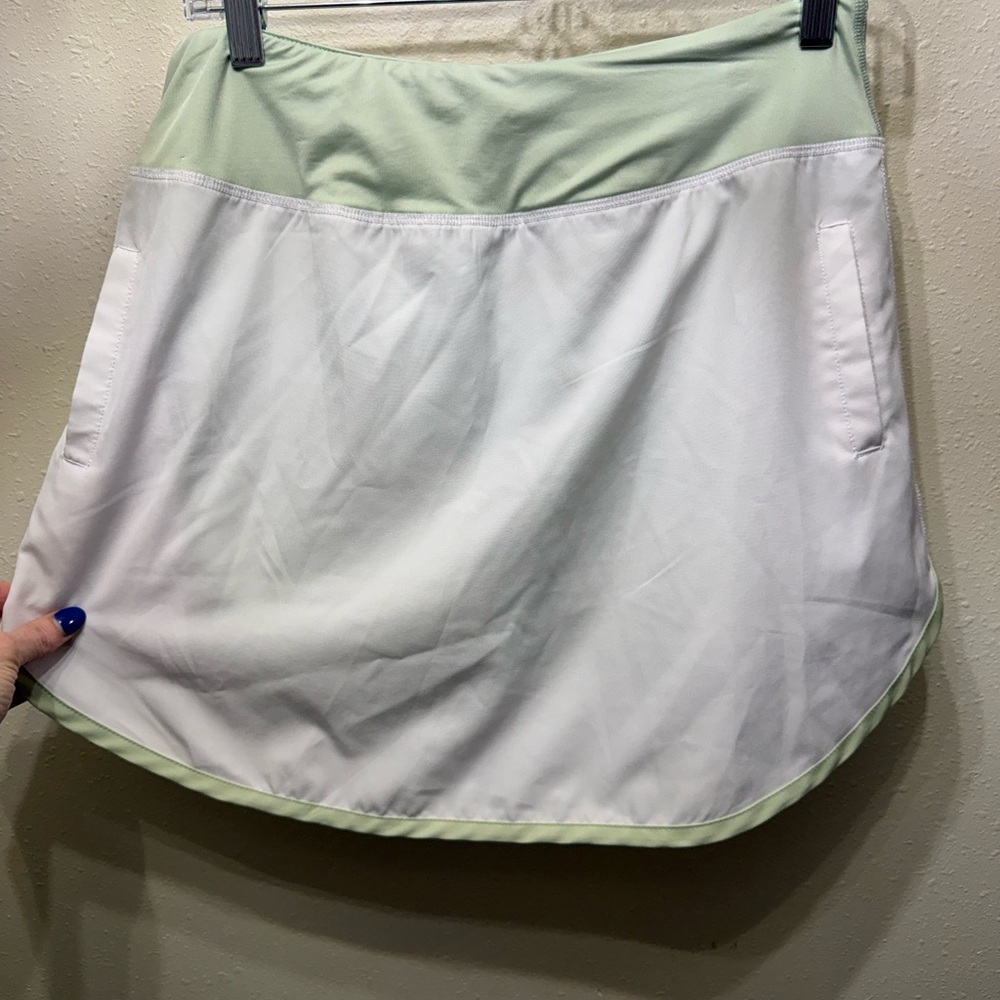 Simply Southern Mint and White Mini Skirt